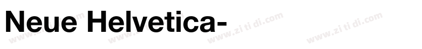 Neue Helvetica字体转换